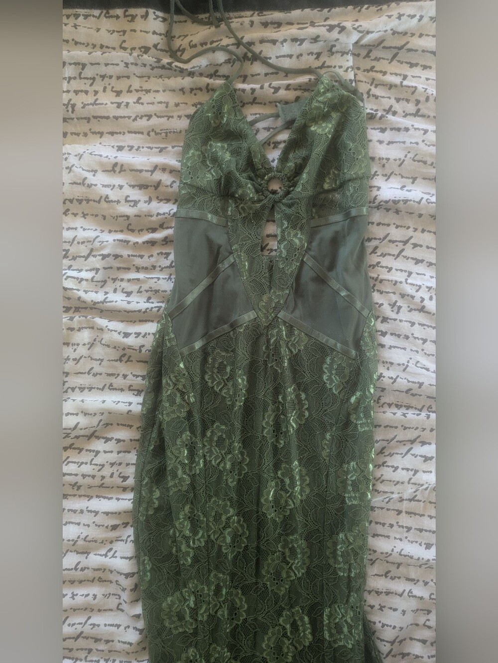 Fashion Nova Green Lace Dress